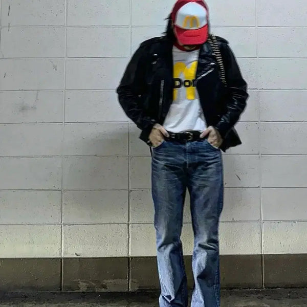 [BUNJANG] McDonald's Collaboration T-Shirt (L) and Cap Set / 맥도널드 굿즈 티셔츠(L) 모자 세트(이동휘 착용)