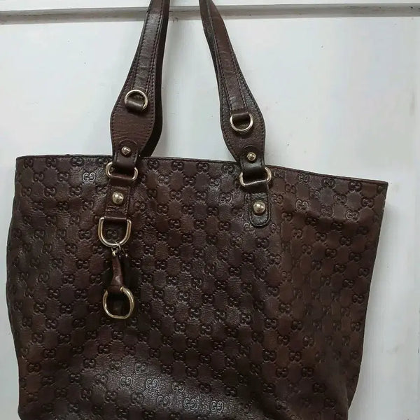 [BUNJANG] Gucci Guccissima Leather Tote Bag Brown / 구찌 시마 레더 토트백 브라운