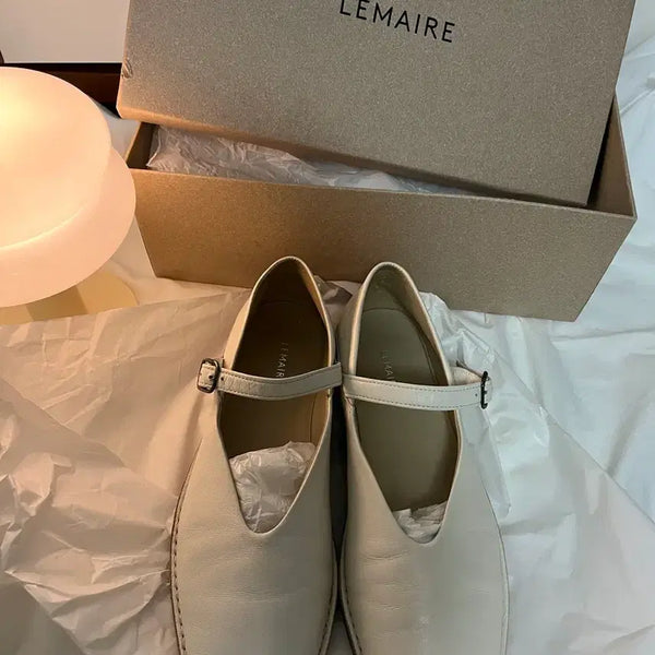 [BUNJANG] Lemaire Ballerina Shoes White Size 40 / 르메르 발레리나 슈즈 화이트 40사이즈