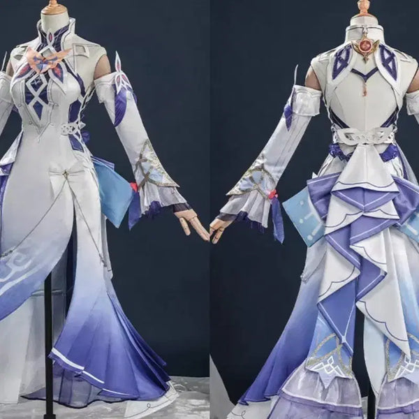 [BUNJANG] Genshin Impact Keqing Cosplay Full Set (Size M) / 현물) 원신 니콜 코스프레 M사이즈 풀셋트