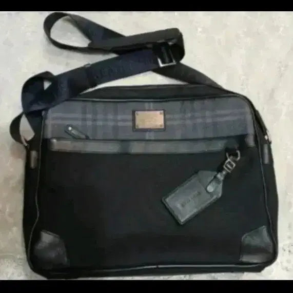 [BUNJANG] Beanpole Canvas Leather Shoulder Bag / 빈폴 캔버스 가죽 숄더백