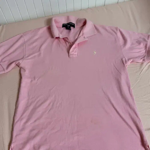 [BUNJANG] Polo Ralph Lauren Pink Short Sleeve Polo Shirt / 폴로 랄프로렌 핑크 반팔 카라티