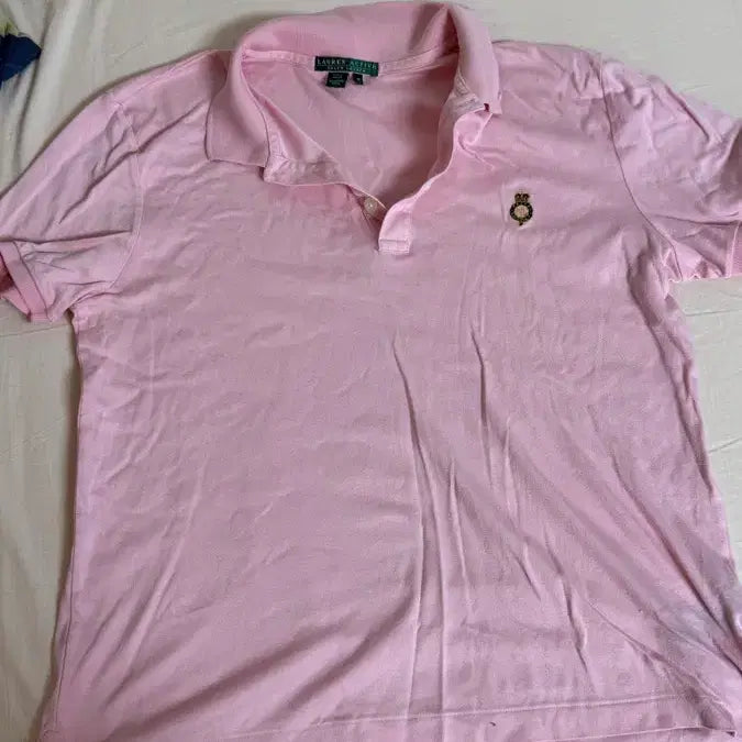 [BUNJANG] Ralph Lauren Pink Polo Short Sleeve T-Shirt / 랄프로렌 핑크색 폴로 반팔