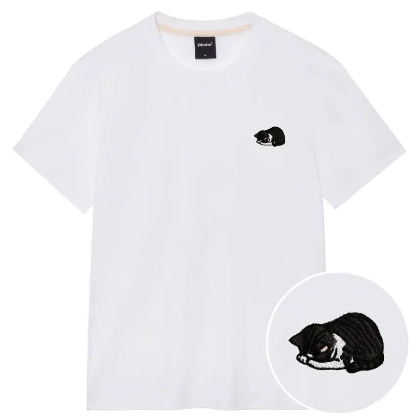[BUNJANG] Oversized Fit Cat Graphic T-Shirt XL (105) / 오버핏 냥이 반팔티 XL 105