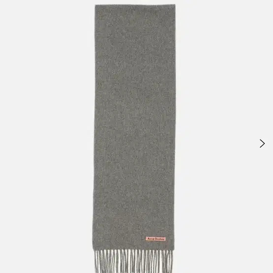 [BUNJANG] Acne Studios Fringe Wool Scarf Skinny Grey Melange / 아크네 프린지 울 스카프 스키니 그레이 멜란지