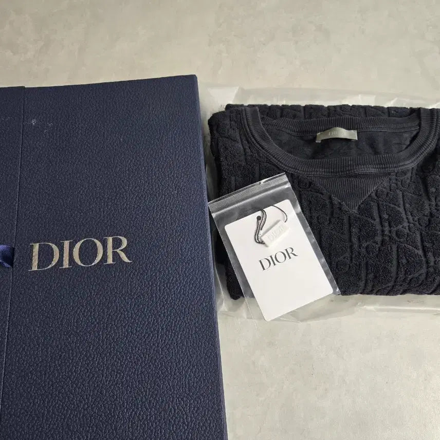 [BUNJANG] Dior Oblique Cotton Terry T-Shirt / 디올 오블리크 코튼 테리 반팔티