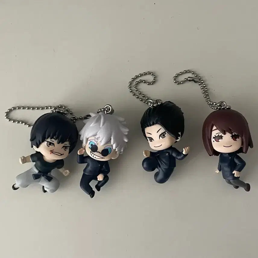 [BUNJANG] Jujutsu Kaisen Deformed Keychains Bundle Set (Gojo, Geto, Shoko, Toji) / (오늘만 일괄 1.7)주술회전 데포르메 키링 가챠 고죠 게토 쇼코 토우지 일괄