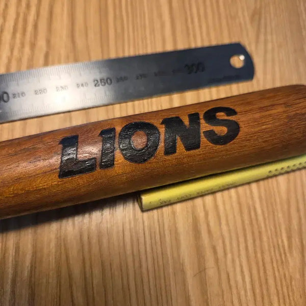 [BUNJANG] Samsung Lions 1989-1994 Vintage Wooden Mini Bat / [최소 32~36년 빈티지] 삼성 라이온즈 89~94 년 당시 로고 원목 미니 배트