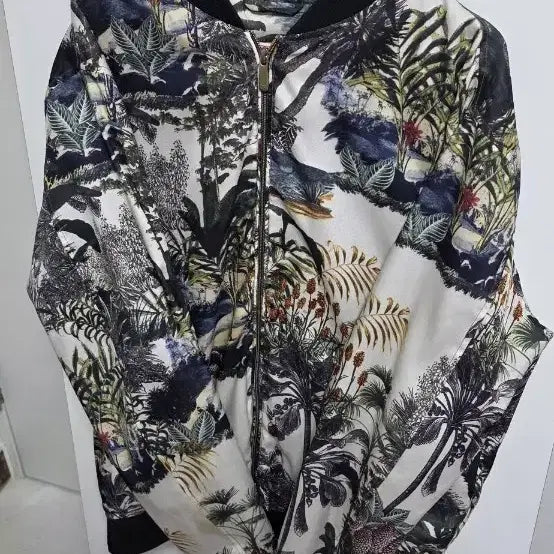 [BUNJANG] ZARA Tropical Pattern Bomber Jacket XL / ZARA 봄버 자켓 XL 열대 패턴 105