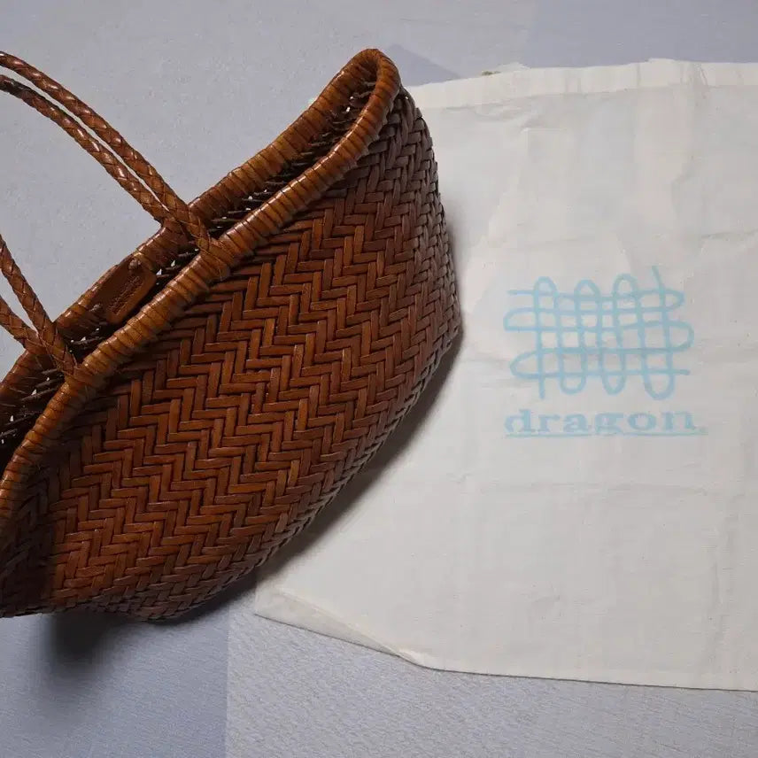 [BUNJANG] Dragon Diffusion Triple Small Tote Bag (Tan) / 드래곤디퓨전 트리플 스몰 (탄)