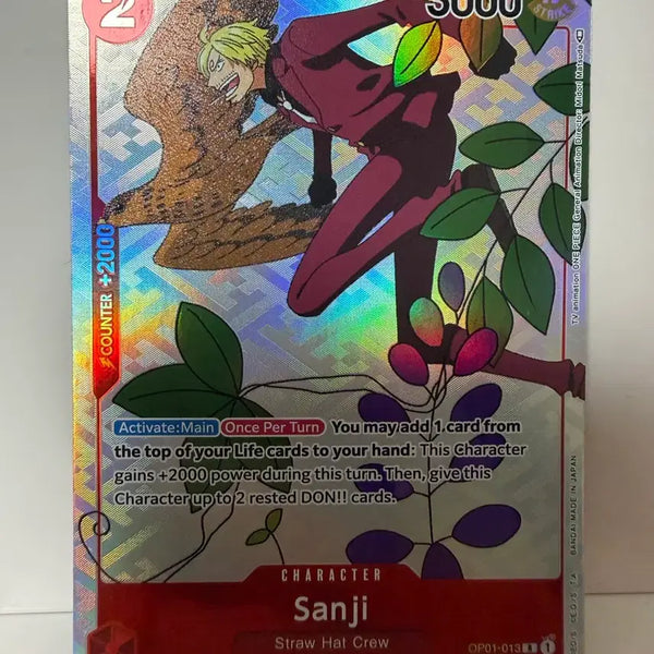 [BUNJANG] One Piece Sanji Card OP01-013 (North America) / [북미] 원피스 상디 카드 op01-013