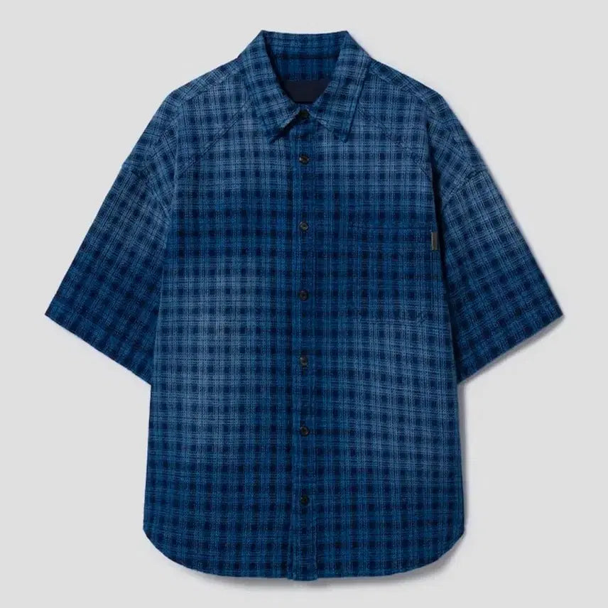 [BUNJANG] Juun.J 26FW Indigo Fancy Check Shirt (Size 46) / 준지 26fw 인디고 팬시 체크 셔츠(46)