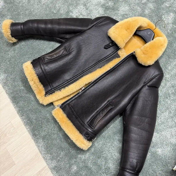 [BUNJANG] Shearling Lined Mustang Jacket / 무스탕 자켓