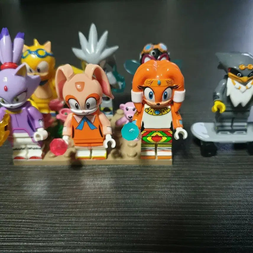 [BUNJANG] Sonic the Hedgehog 7-Figure Set Compatible with LEGO / 소닉 피규어 7종 세트 호환레고