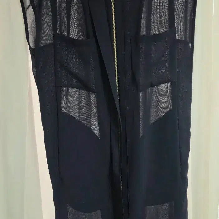 [BUNJANG] She's Miss Sleeveless Vest Jacket / 쉬즈미스 시스루 민소매 조끼 자켓