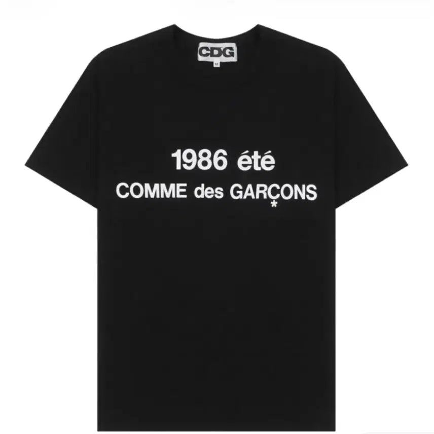 [BUNJANG] Comme des Garçons CDG 1986 ete Short Sleeve T-Shirt Black M / 꼼데가르송 CDG 1986 ete 반팔티 블랙m