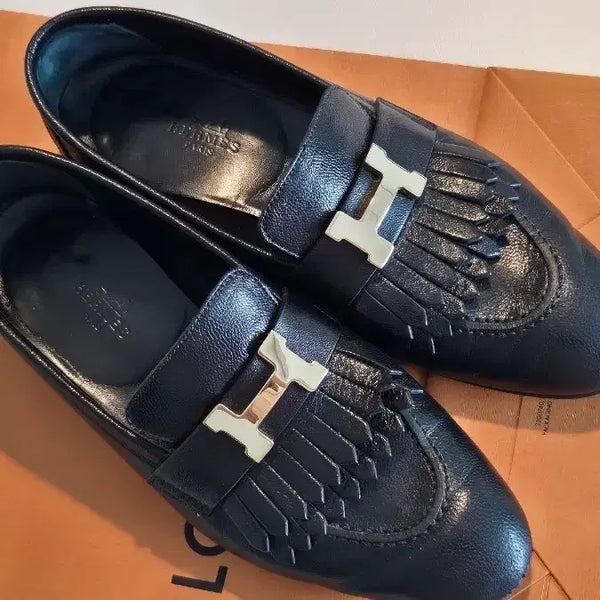 [BUNJANG] Hermes Royal Loafer Black Gold Hardware Size 36 / 에르메스 로얄로퍼 블랙금장 36