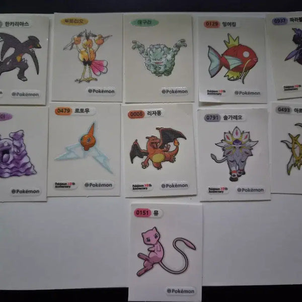 [BUNJANG] Pokemon Stickers Bundle Set (13 pcs) / 포켓몬 띠부씰 (13개 일괄)