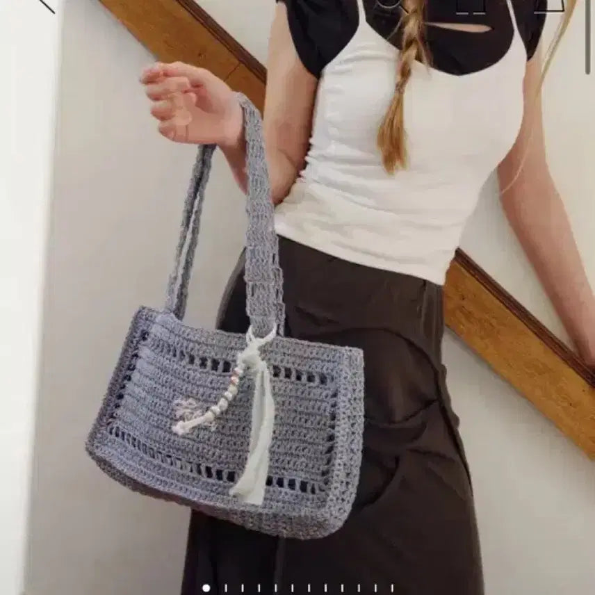 [BUNJANG] JILLSTUART Raffia Shoulder Bag / 미사용) 질바이질스튜어트 라피아 숄더백 여름가방 휴양지룩