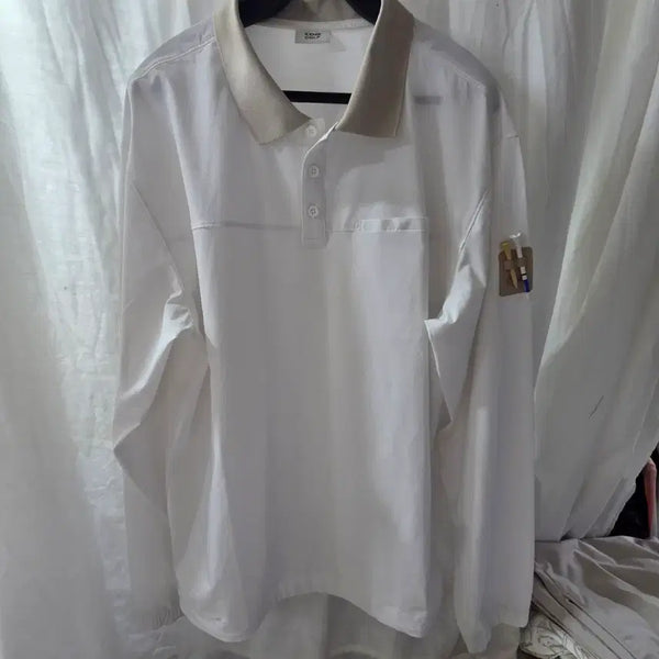 [BUNJANG] XXMY GOLF Long Sleeve Polo Shirt White XL / XXMY GOLF 긴팔 카라티 화이트 XL