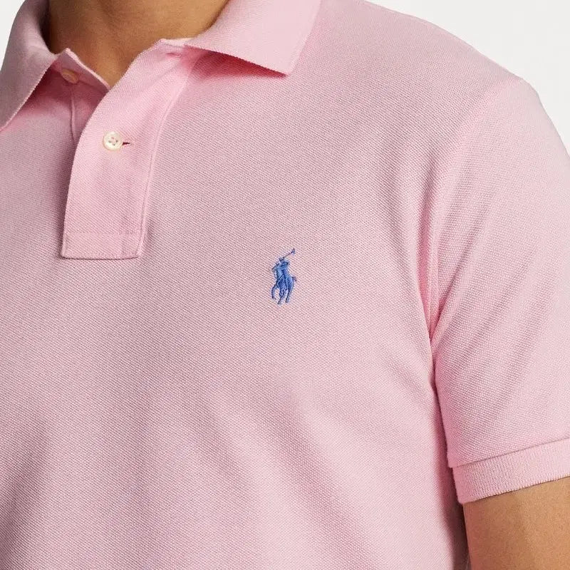 [BUNJANG] Polo Ralph Lauren Men's Short Sleeve Polo Shirt Pink M / M ) 폴로 랄프로렌 남성 반팔 카라티 핑크