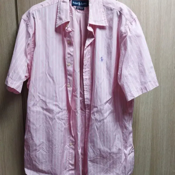 [BUNJANG] Polo Ralph Lauren Pink Stripe Custom Fit Shirt Size 42 / 폴로 랄프로렌 핑크 스트라이프 셔츠 커스텀핏 42