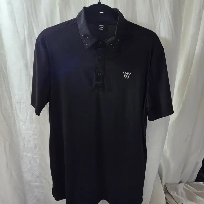 [BUNJANG] ANew Golf Black Studded Polo T-Shirt Size 100 / ANew Golf  폴로 타셔츠 100