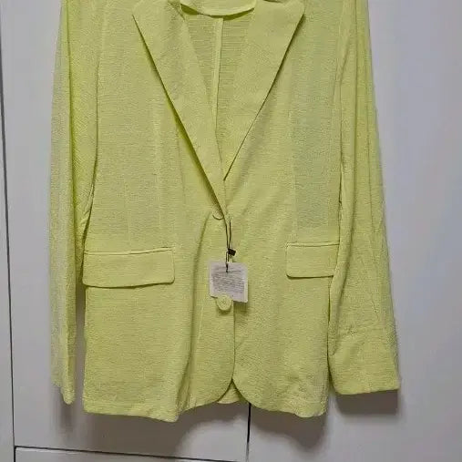 [BUNJANG] Light Yellow Linen Jacket / 연한 연두색 자켓