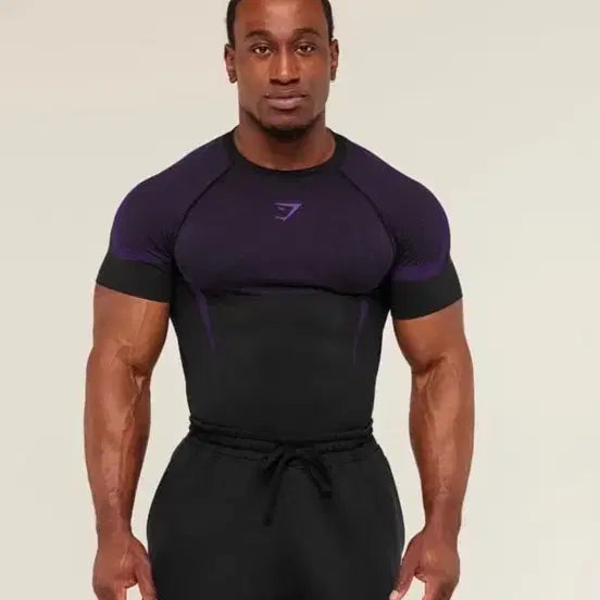 [BUNJANG] Gymshark Onyx V5 Purple T-Shirt / 짐샤크 오닉스 v5 퍼플