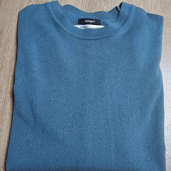 [BUNJANG] Allegri Prime Cashmere 100% Knit Sweater Blue L / 알레그리 프라임 캐시미어 100% 니트 블루 L