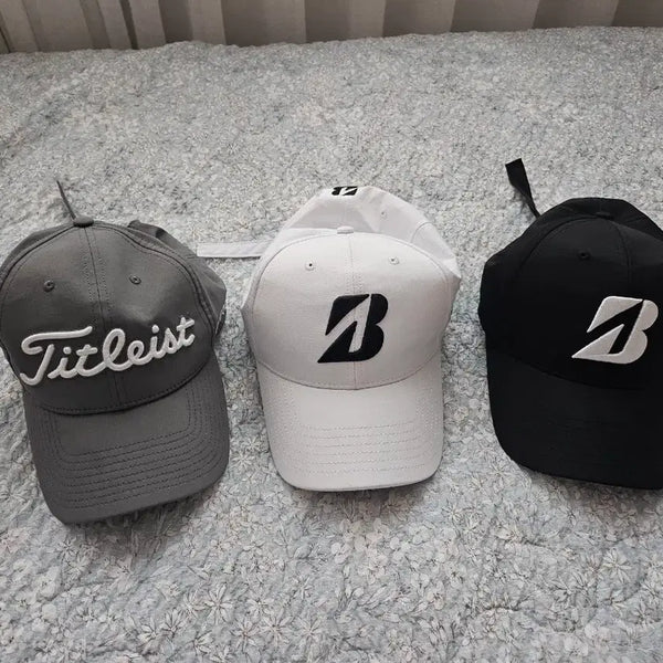 [BUNJANG] Titleist & Bridgestone Men's Golf Hat Set / 남성 골프모자 타이틀리스트.브리지스톤3개모두