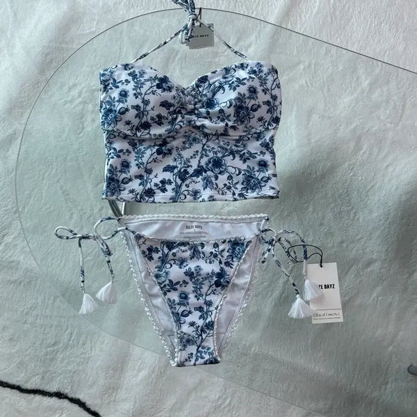 [BUNJANG] DAZE DAYZ Tube Top + String Bottom + Pareo Bundle Set (Size S) / 데이즈데이즈 튜브탑+스트링바텀+파레오 S 일괄