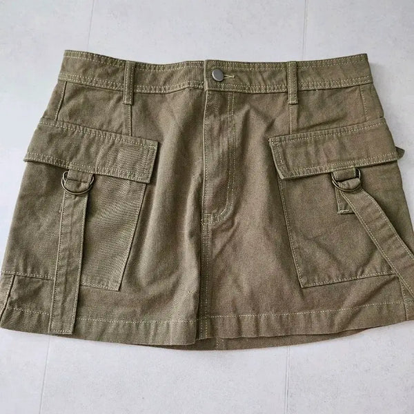 [BUNJANG] Cargo Mini Skirt - Size L / 카고 미니스커트 L