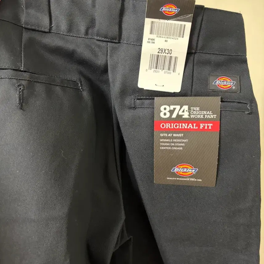 [BUNJANG] Dickies 874 Original Fit Black Pants 29x30 New / 디키즈 874 오리지널 핏 블랙 팬츠 29x30 새상품