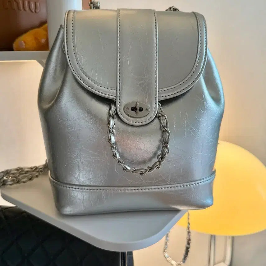 [BUNJANG] Cardinal Red Houa Bag Silver / 카디널레드 하우아백 실버(더스트/이너백포함)