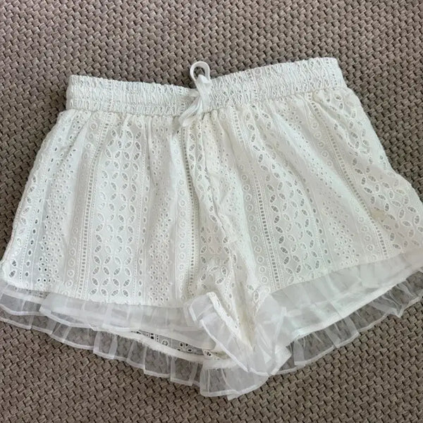 [BUNJANG] La Fage Pour Femme Lace Shorts / 라퍼지 포 우먼 레이스 반바지