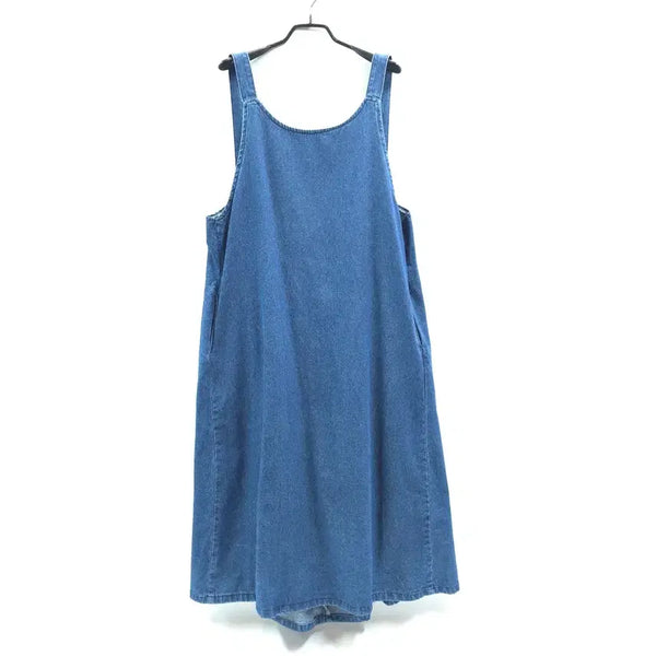 [BUNJANG] GIRLSDAILY Back Shirring Denim Long Dress Vest Dress / GIRLSDAILY 걸스데일리 백셔링 데님롱원피스 뷔스티에원피스 C579