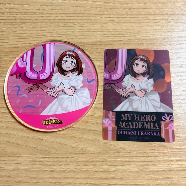 [BUNJANG] My Hero Academia 10th Anniversary Ochaco Uraraka Acrylic Coaster & Translucent Photocard / 나히아 10주년 아크릴 코스터/반투명 포카