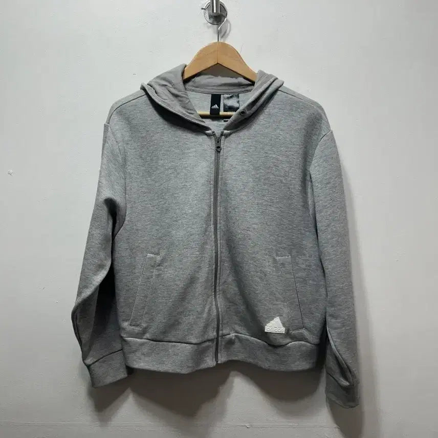 [BUNJANG] Adidas Gray Hoodie Zip-up XS / 아디다스 회색 후드 집업 XS