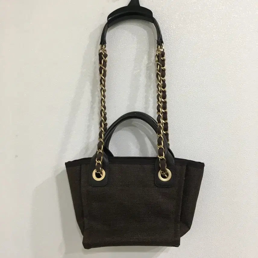 [BUNJANG] SIE Canvas Chain Tote Bag Mini / SIE 시에 전투백 캔버스 체인 토트백 미니