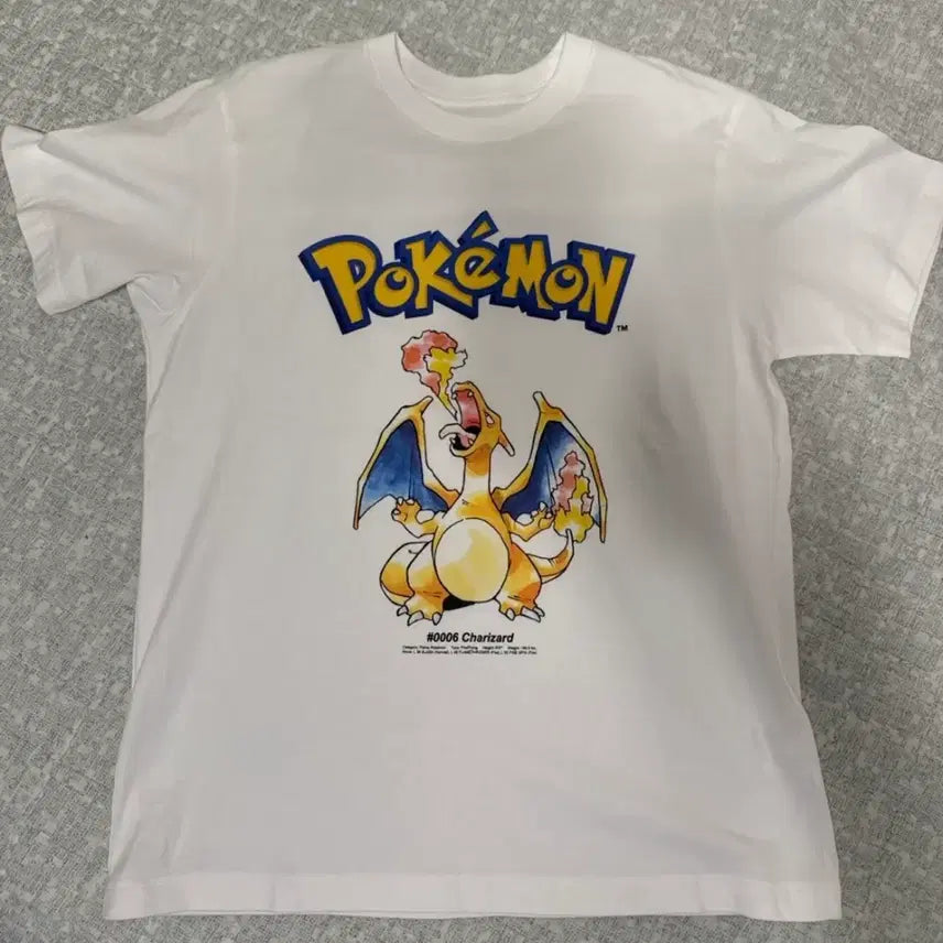 [BUNJANG] Pokemon Charizard Short-Sleeve T-Shirt / 포켓몬스터 티셔츠