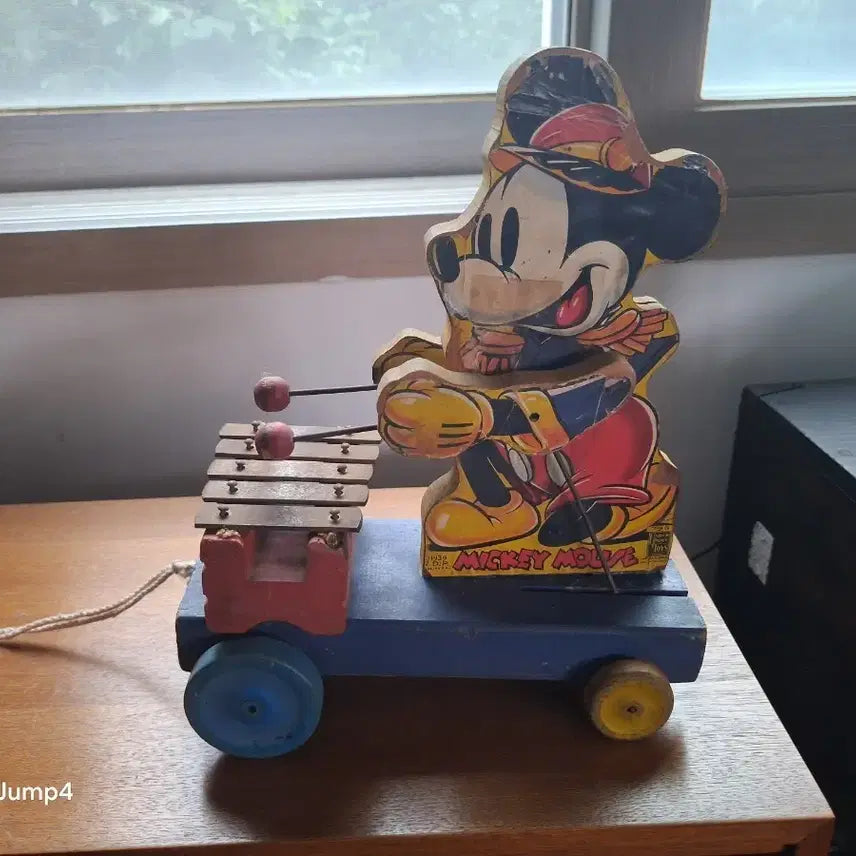 [BUNJANG] 1939 Mickey Mouse Pull Toy by Fisher-Price / 1939년 미키마우스 장난감 빈티지