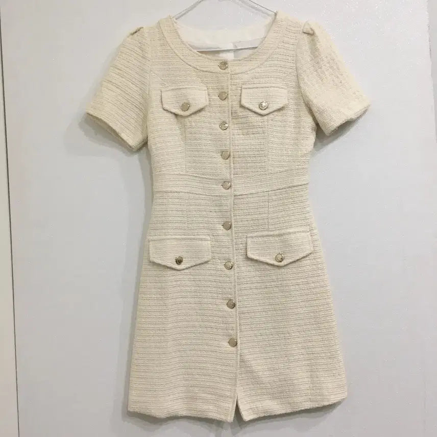 [BUNJANG] MAJE Button Tweed Mini Dress Size 34 / MAJE 마쥬 버튼 트위드 미니 원피스 34