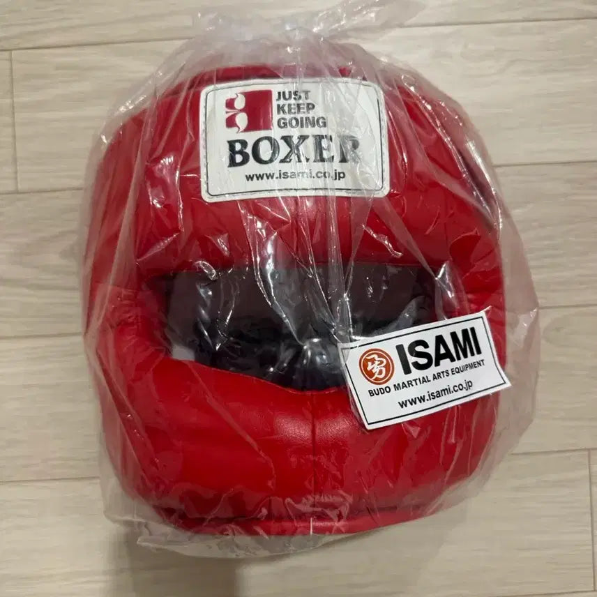[BUNJANG] Isami Kobo Head Gear Red New / 이사미 코보호 헤드기어 레드 새상품