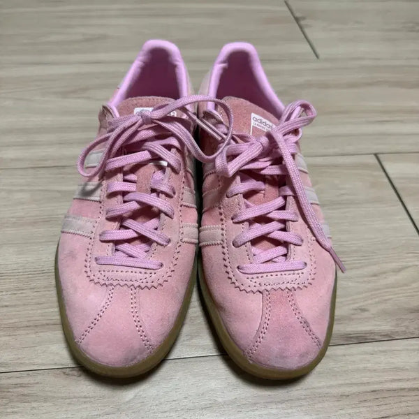 [BUNJANG] Adidas Bermuda Pink Suede Sneakers Size 240 / 아디다스 버뮤다 핑크 240