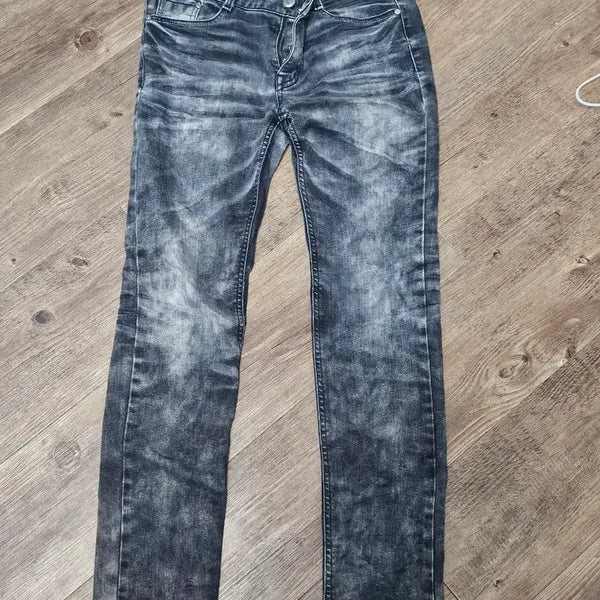 [BUNJANG] Black Washing Skinny Jeans / 블랙 워싱 스키니진 이모 emo