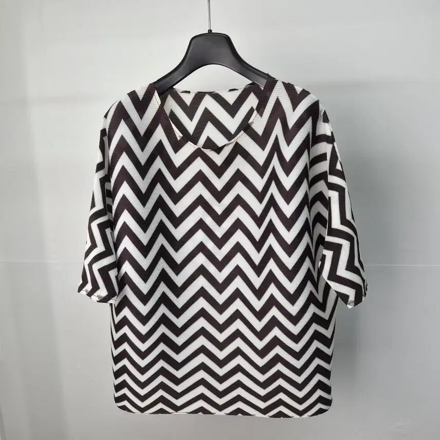 [BUNJANG] Yoits Pleated T-Shirt Free Size / 요이츠 플리츠 티셔츠 여성Free 6G17