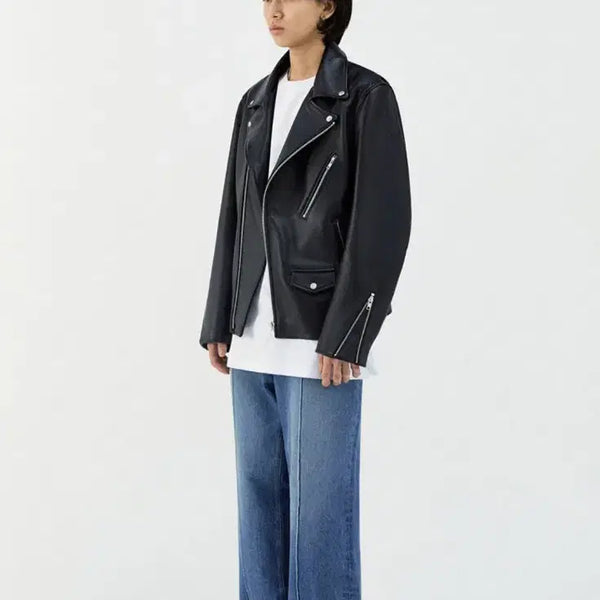 [BUNJANG] Vivastudio Classic Rider Leather Jacket - Black (M) / [새상품] 비바스튜디오 클래식 라이더 레더 자켓 M