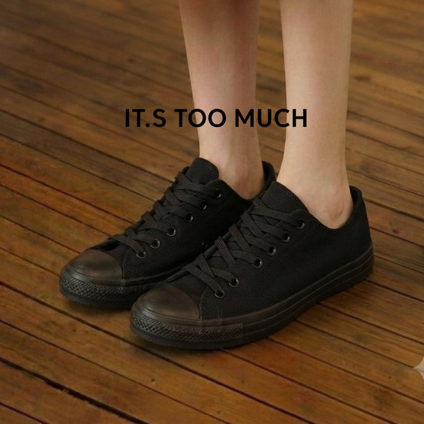 [BUNJANG] All Black Sneakers 270 Vintage Men's Shoes / 1450올검운동화 270빈티지신발남자신발 빈티지남자운동화 남자스니커즈