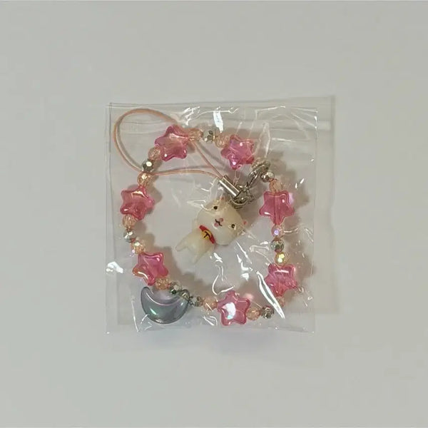 [BUNJANG] Full Moon Wo Sagashite Staricch Strap Keychain (Magazine Appendix) / 달빛천사 리본 잡지 부록 타토 스트랩 키링